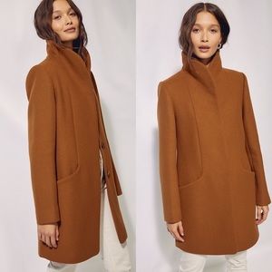 Aritzia Wilfred Cocoon Coat size XS- color cigar